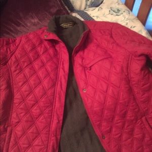 Eddie Bauer jacket M reddish Maroon color